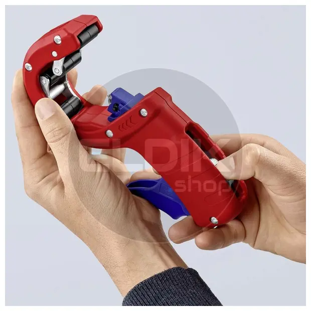 Knipex DP50 Buissnijder DP50 pijpsnijder voor kunststof afvoerbuizen met kunststof bekleed 202 mm - 90 23 01 BK