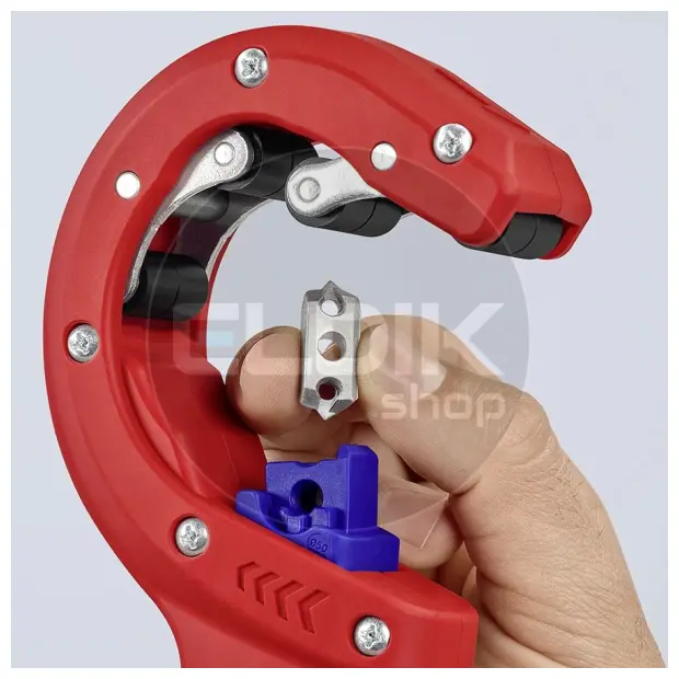 Knipex DP50 Buissnijder DP50 pijpsnijder voor kunststof afvoerbuizen met kunststof bekleed 202 mm - 90 23 01 BK