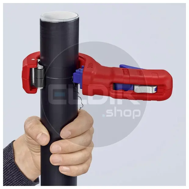 Knipex DP50 Buissnijder DP50 pijpsnijder voor kunststof afvoerbuizen met kunststof bekleed 202 mm - 90 23 01 BK