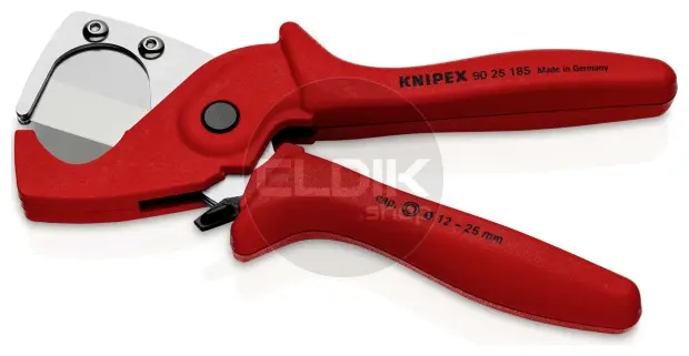 Knipex 90 25 185 Pijpensnijder voor kunststof-composietbuizen van taai, glasvezelversterkte kunststof 185 mm