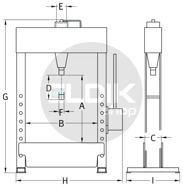 Compac FP25 G6 Werkplaatspers 25 Ton