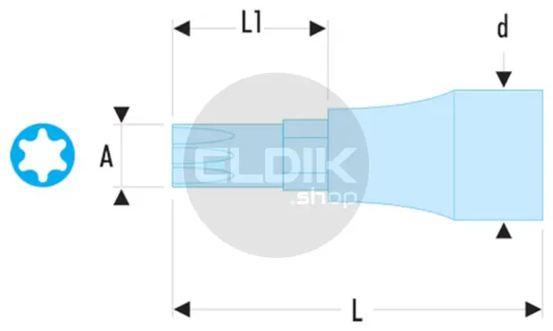 Facom SXM.20 Torx Dop 1/2 - T20