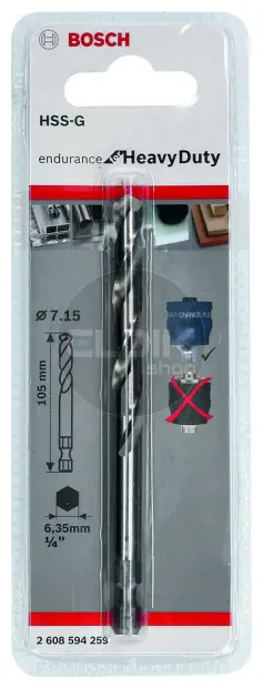 2608594259 Centreerboor hss-g, 7,15 x 105 mm