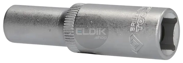Brilliant Tools BT022829 1/2" zeskantdop, lange uitvoering, 19 mm