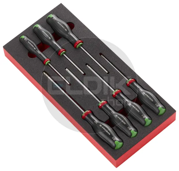 Facom MODM.ATXR Foam Module 7 Delige Resistorx® schroevendraaiers