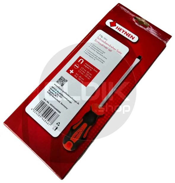 Heynen 50245640080 Schroevendraaierset Sleuf en Philips | 5-delig