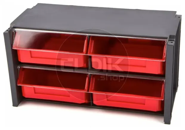Tayg 304002 Stapelbare wandkast met klep - 4 bakken