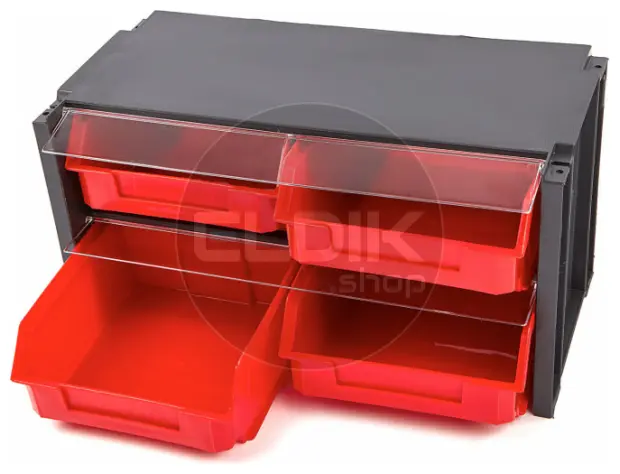 Tayg 304002 Stapelbare wandkast met klep - 4 bakken