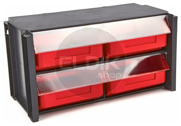 Tayg 304002 Stapelbare wandkast met klep - 4 bakken