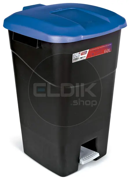 Tayg 60P Afvalcontainer met Voetpedaal - 60 Liter - blauw - 431029
