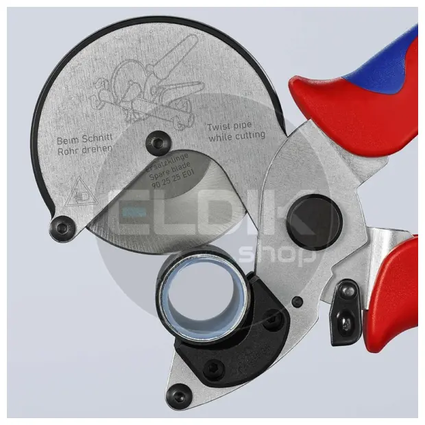 Knipex 90 25 25 Pijpsnijder v.composiet / kunststof buis