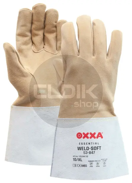 Oxxa Essential Weld-Soft 53-847 Lashandschoen, Hertenleder - 15384710