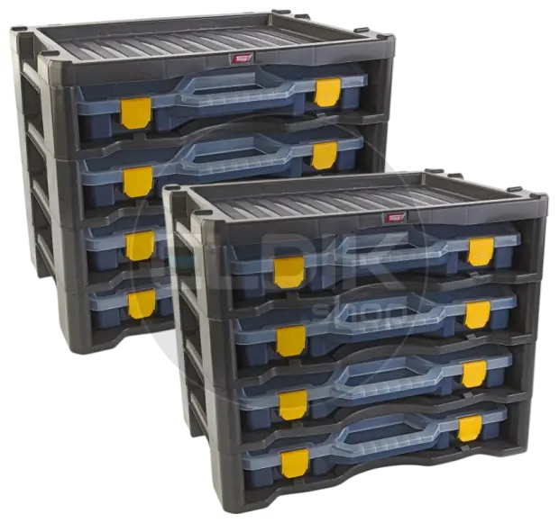 Tayg Multibox 2 2x Assortimentsdoos - L447 x B314 x H360 mm - Blauw - 302503/2
