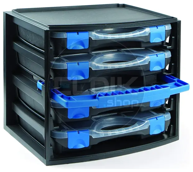 Tayg Multibox 1 Assortimentsdoos 4-delig - L335 x B250 x H275 mm - Zwart - 301551