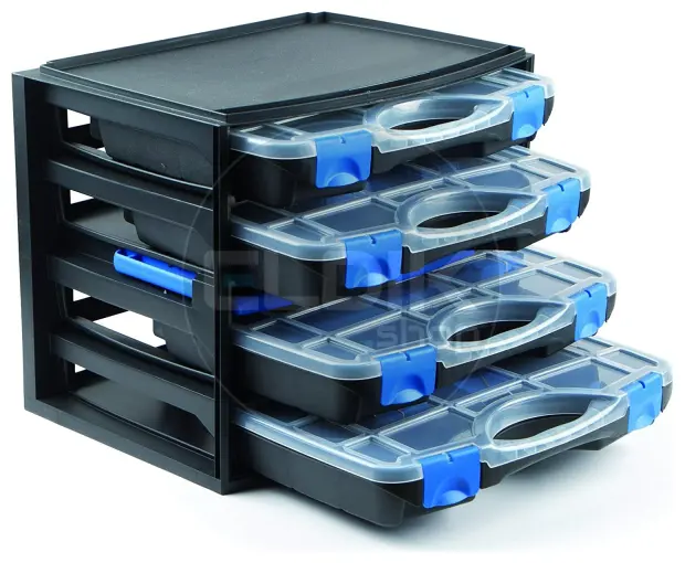 Tayg Multibox 1 Assortimentsdoos 4-delig - L335 x B250 x H275 mm - Zwart - 301551