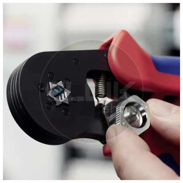 Knipex 97 53 14 Zelfstellende krimptang voor adereindhulzen | Zeskant persing 0,08 tot 16 mm²