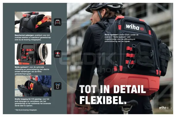 Wiha 45528 28 Delige Gevulde Gereedschapsrugzak - Elektra
