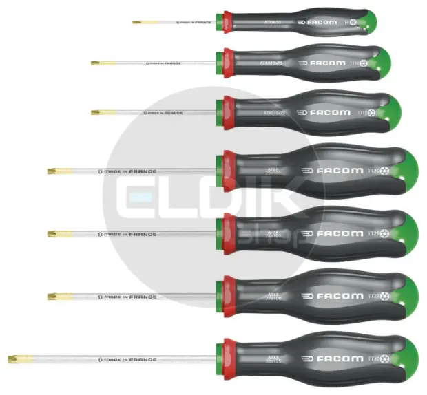 Facom ATXR.J7PB 7 Delige Torx® / Resistorx® Schroevendraaiers