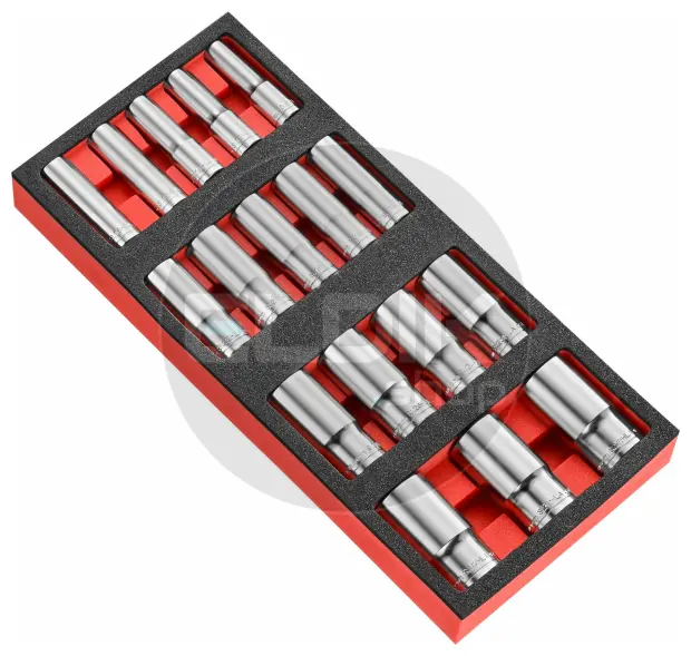 Facom MODM.HLA2PB Foam Module 17 Delige 1/2” Lange Dopppen