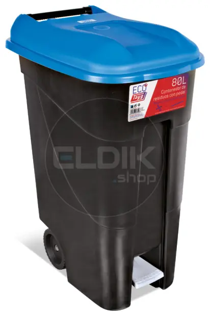 Tayg 80P Afvalcontainer met Voetpedaal - 80 Liter - blauw - 433023