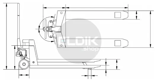 E-Tools Pompwagen 2. 5 ton | 800 mm