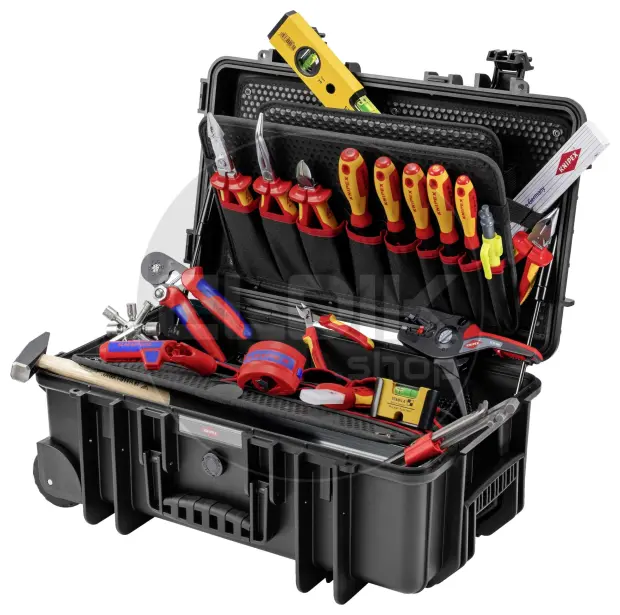 Knipex Robust26 Move 22 Delige Gevulde Gereedschapskoffer - Elektra - 00 21 33 E