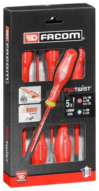 Facom ATD.J5TVEPB 5 Delige VDE Schroevendraaierset