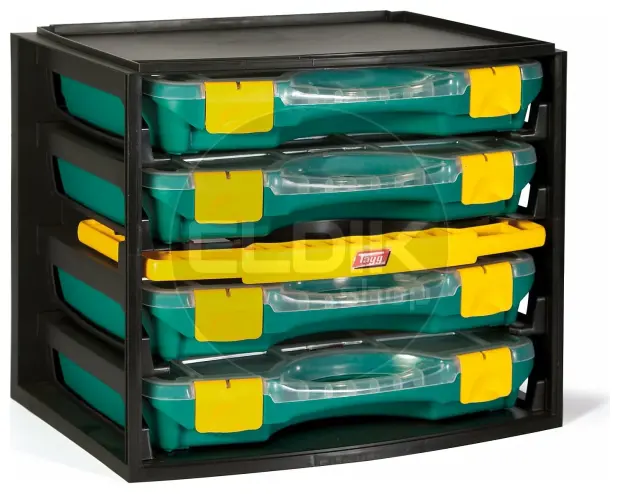 Tayg Multibox 1 Assortimentsdoos 4-delig – L335 × B250 × H275 mm - Groen - 301001