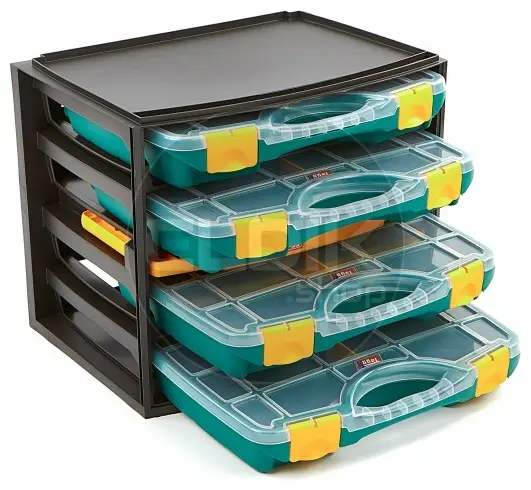 Tayg Multibox 1 2x Assortimentsdoos – L335 × B250 × H275 mm - Groen - 301001/2