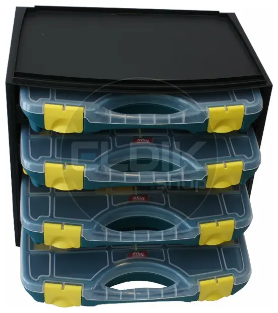 Tayg Multibox 1 Assortimentsdoos 4-delig – L335 × B250 × H275 mm - Groen - 301001