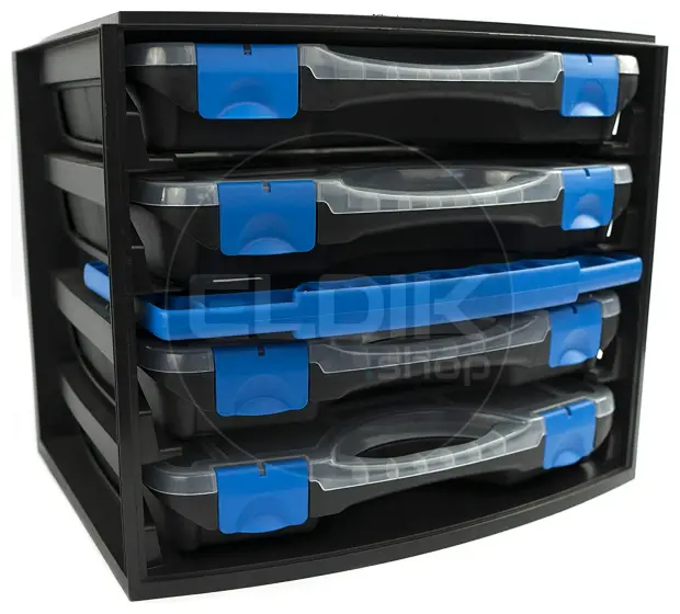 Tayg Multibox 1 2x Assortimentsdoos - L335 x B250 x H275 mm - Zwart - 301551/2