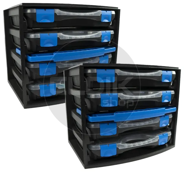 Tayg Multibox 1 2x Assortimentsdoos - L335 x B250 x H275 mm - Zwart - 301551/2
