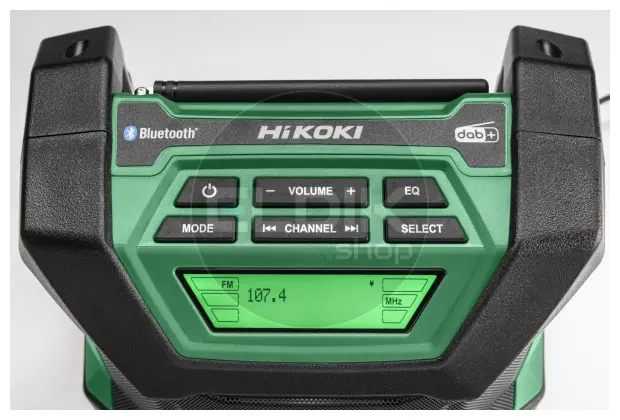 Hikoki UR18DAW4Z Digitale accu radio - 18 V / FM / DAB+ / Exclusief lader en accu's