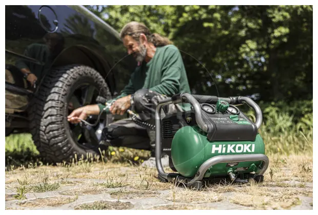 Hikoki EC36DAW4Z Accu Compressor 36V | 9,2 bar | 7,6l | Exclusief accu's en lader