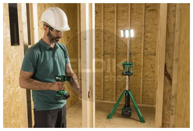 Hikoki UB18DGW4Z Accu statief bouwlamp - 18V - Exclusief lader en accu's