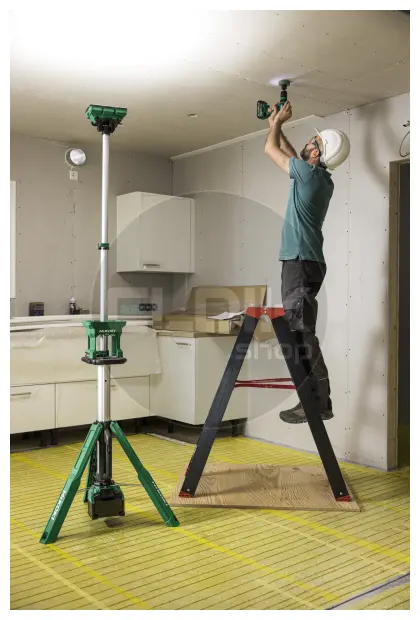 Hikoki UB18DGW4Z Accu statief bouwlamp - 18V - Exclusief lader en accu's