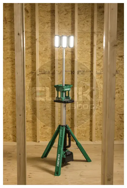 Hikoki UB18DGW4Z Accu statief bouwlamp - 18V - Exclusief lader en accu's