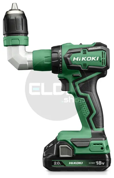 Hikoki DS18DDQWRZ Accu boor-schroefmachine - 18V - 55 Nm - In HSC II koffer. Inclusief opzetstukken, 2x 2.0Ah accu's en lader.