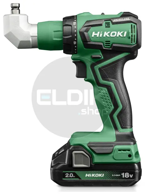 Hikoki DS18DDQWRZ Accu boor-schroefmachine - 18V - 55 Nm - In HSC II koffer. Inclusief opzetstukken, 2x 2.0Ah accu's en lader.