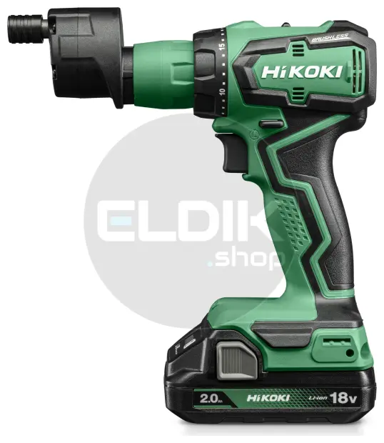 Hikoki DS18DDQWRZ Accu boor-schroefmachine - 18V - 55 Nm - In HSC II koffer. Inclusief opzetstukken, 2x 2.0Ah accu's en lader.