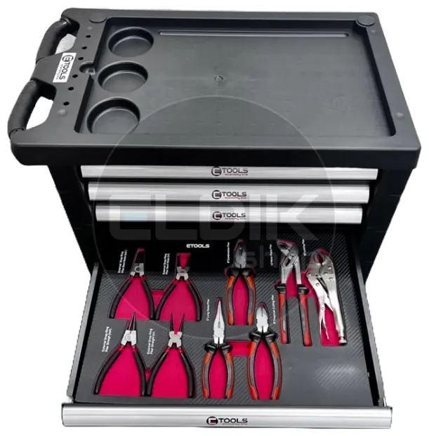 E-Tools 70459 154 Delige Gevulde Gereedschapswagen