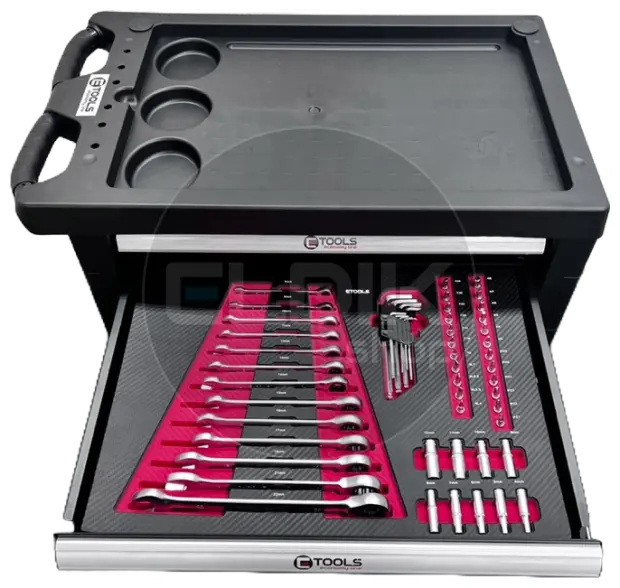 E-Tools 70459 154 Delige Gevulde Gereedschapswagen
