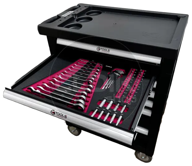 E-Tools 70459 154 Delige Gevulde Gereedschapswagen