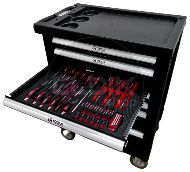E-Tools 70459 154 Delige Gevulde Gereedschapswagen