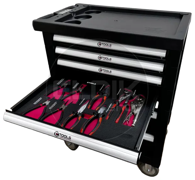 E-Tools 70459 154 Delige Gevulde Gereedschapswagen
