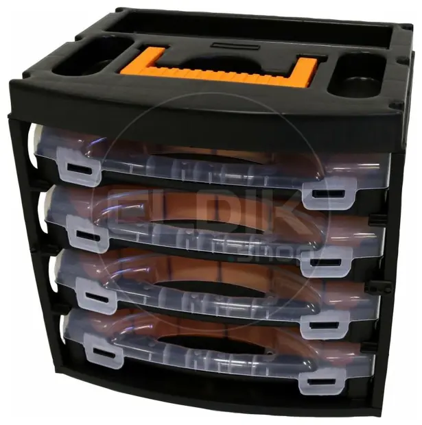 E-Tools Midibox Opbergassortimentbox met 4 assortimentsdozen - 179247