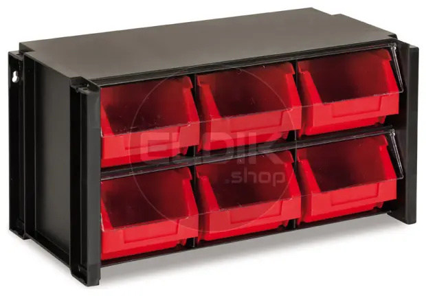 Tayg 306006/4 4 x Stapelbare Wandkast met Klep - 6 Bakken
