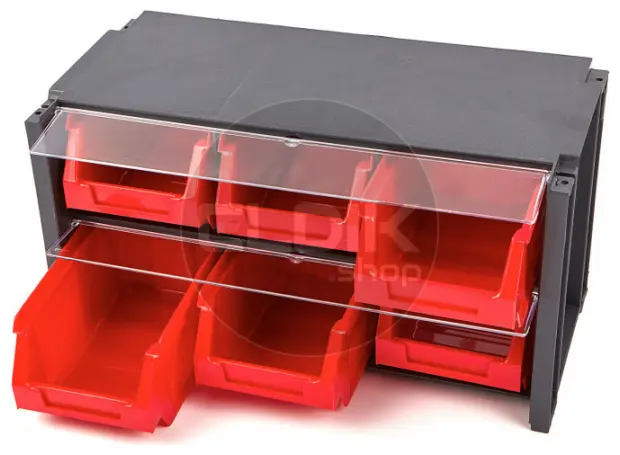Tayg 306006/4 4 x Stapelbare Wandkast met Klep - 6 Bakken