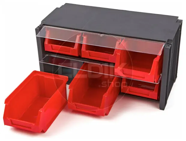 Tayg 306006/4 4 x Stapelbare Wandkast met Klep - 6 Bakken