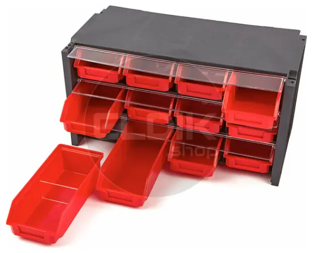 Tayg 312007/4 4 x Stapelbare Wandkast met Klep - 12 Bakken